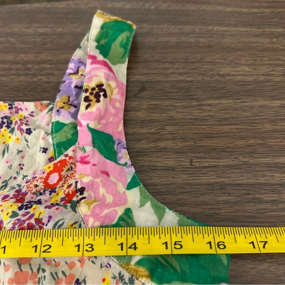 ❤️ H&M Floral Print Sleeveless Midi Dress - Pink and Green 6 - Picture 8 of 11